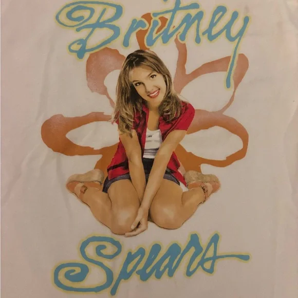 Britney Spears Graphic T-Shirt Vintage Y2K Baby Tee - Picture 4 of 4